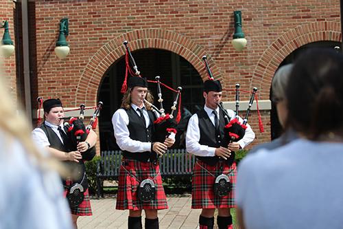 Pipers at the 2023 9/11 ceremony.